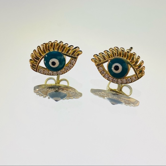 Evil Eye Necklace & Earrings - Picture 3 of 12